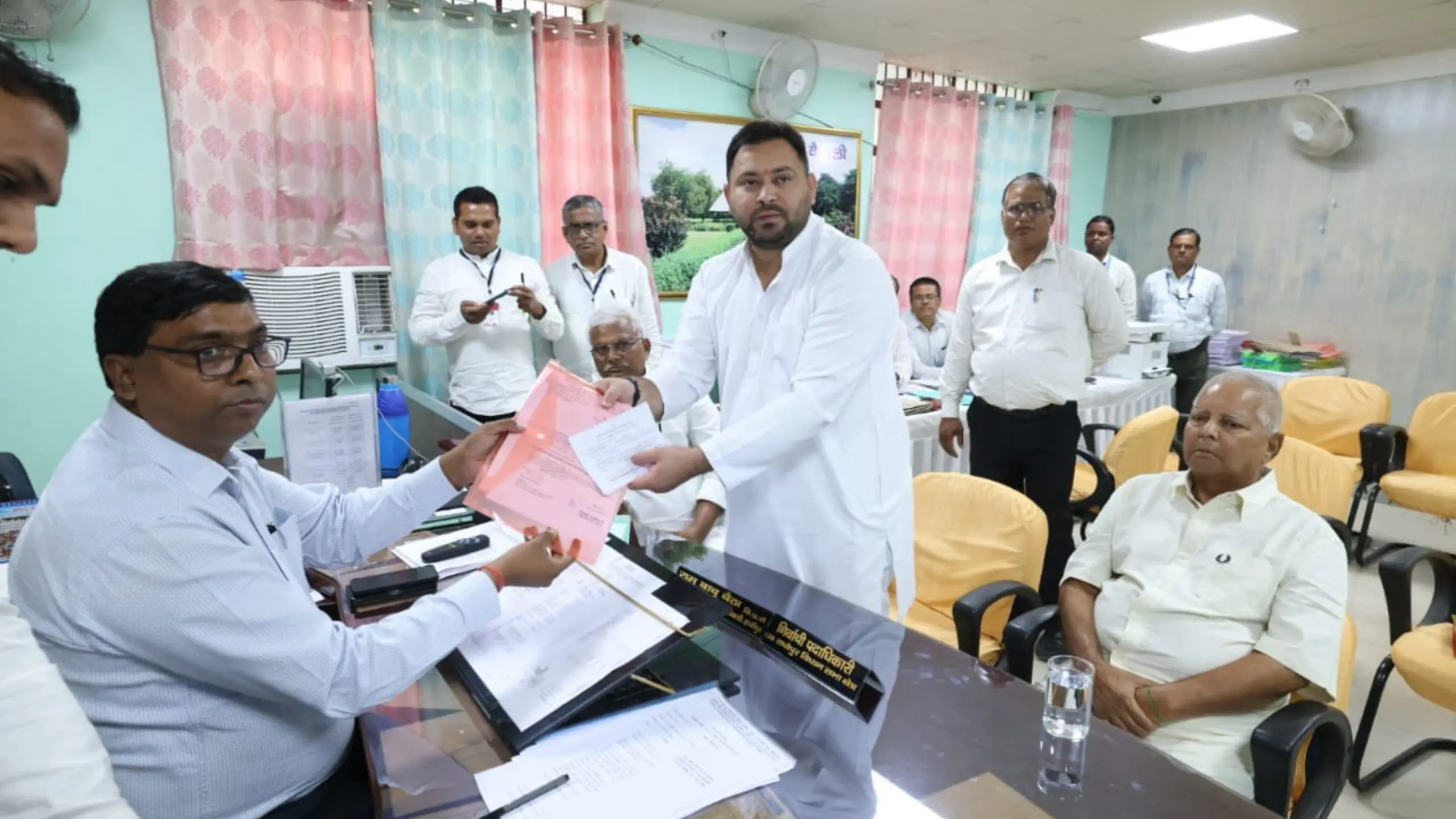 Tejashwi Yadav filed nomination from Raghopur